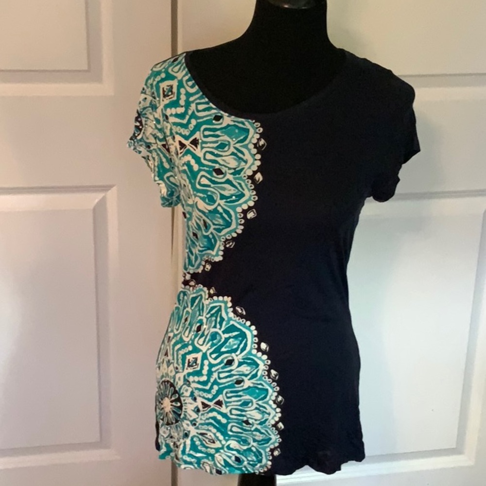 INC Navy blouse